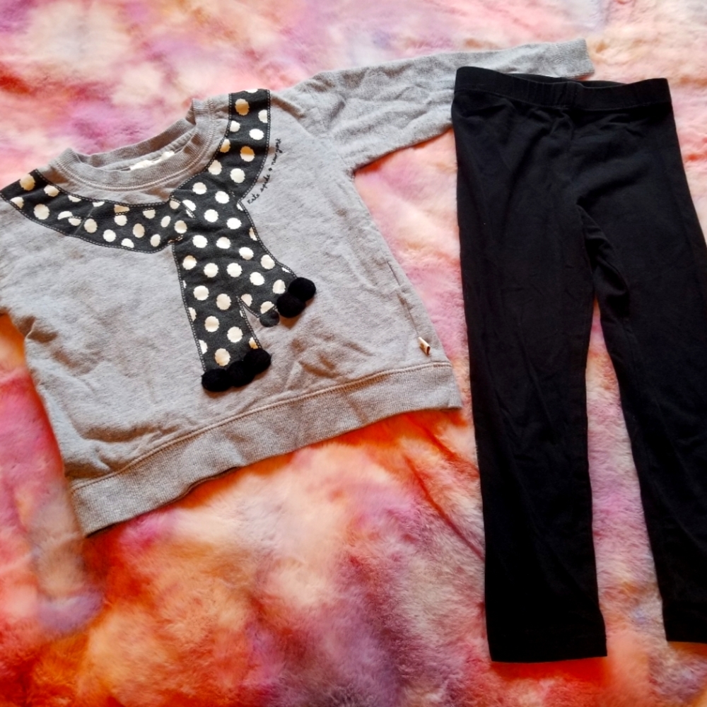 Kate Spade Sweater & Pants Set, Girls Size 4